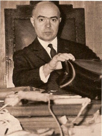 Le procureur Liapis qui demanda la mort d'Alekos Panagoulis en novembre 1968.