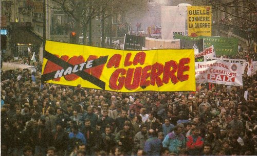 Manifestation contre la guerre du Golfe, Paris 1991. 3